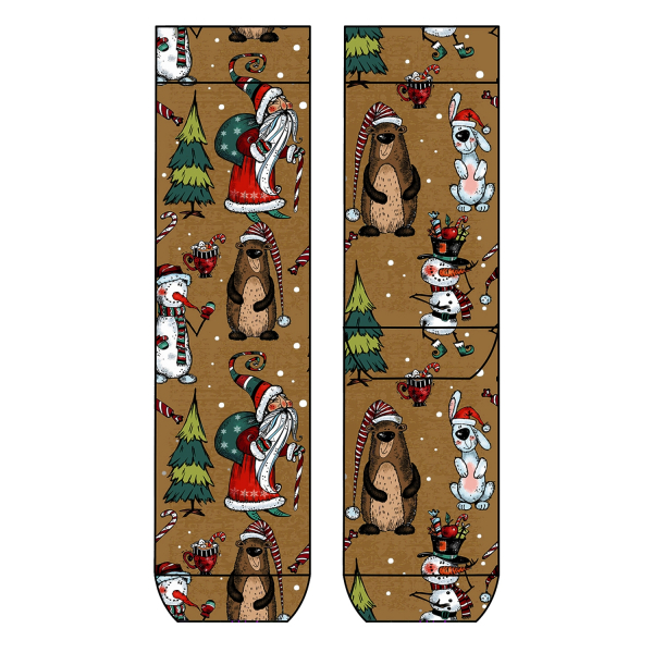 Cool 7 - Unisex One Size (41/46) - Print Socken - Runddruck Motiv: C5598 - x-mas-friends